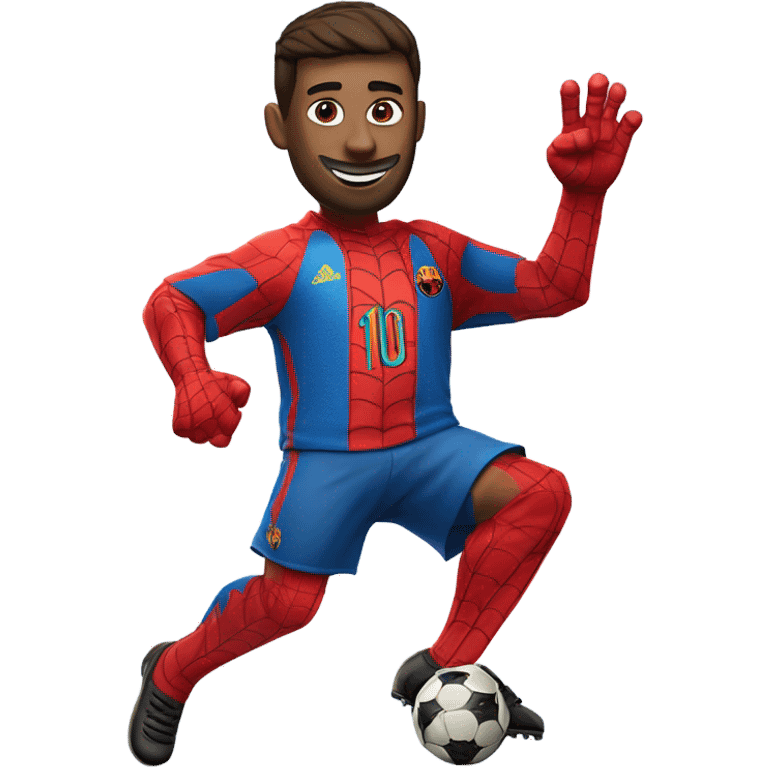 spiderman as messi emoji