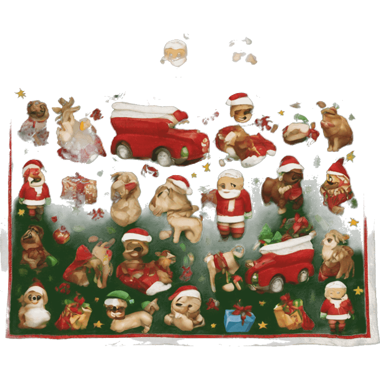 Christmas blanket emoji