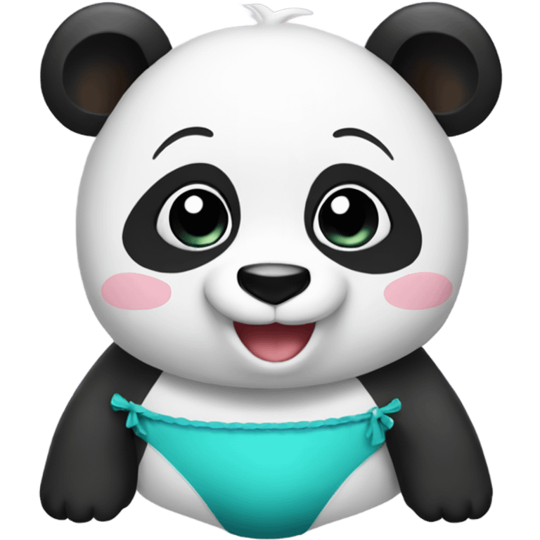 panda in bikini  emoji