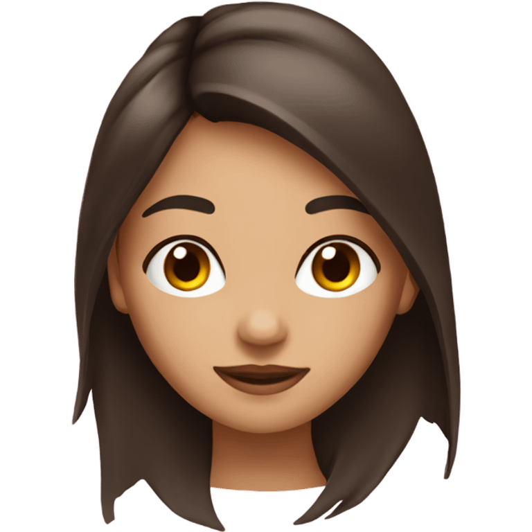 Brunette girl emoji