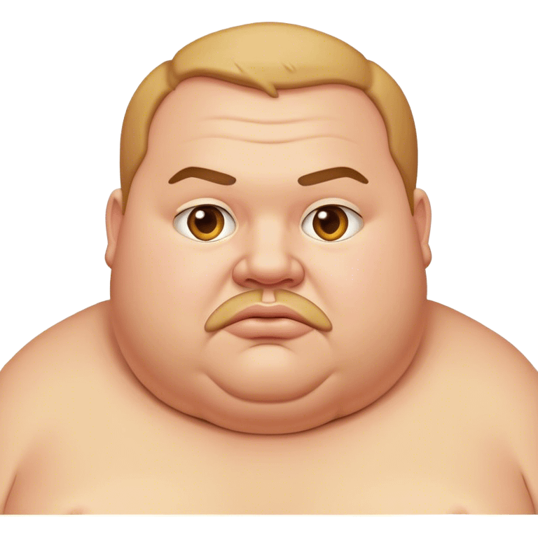 Fat man emoji