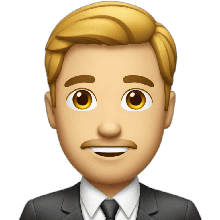 Businessman in office emoji