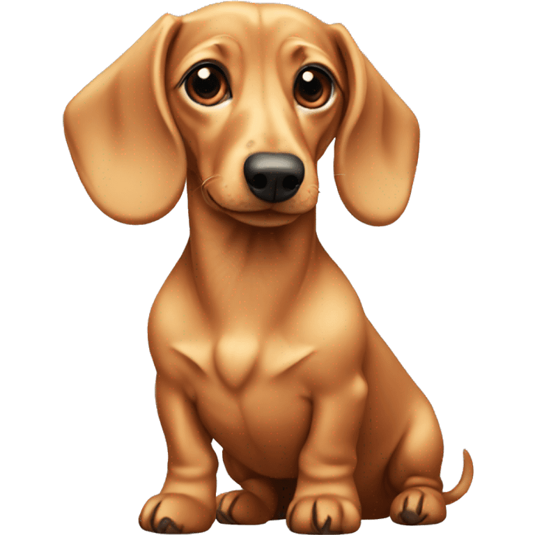 Blonde dachshund  emoji