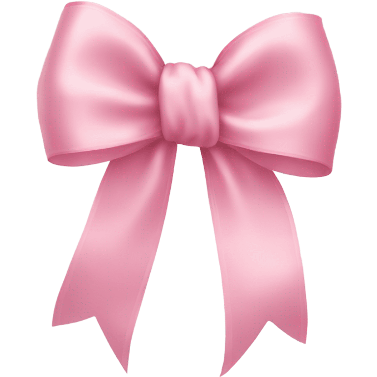 light pink ribbon bow emoji