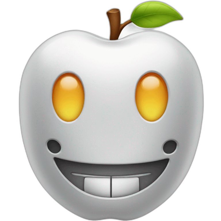 Roboter smile apple emoji