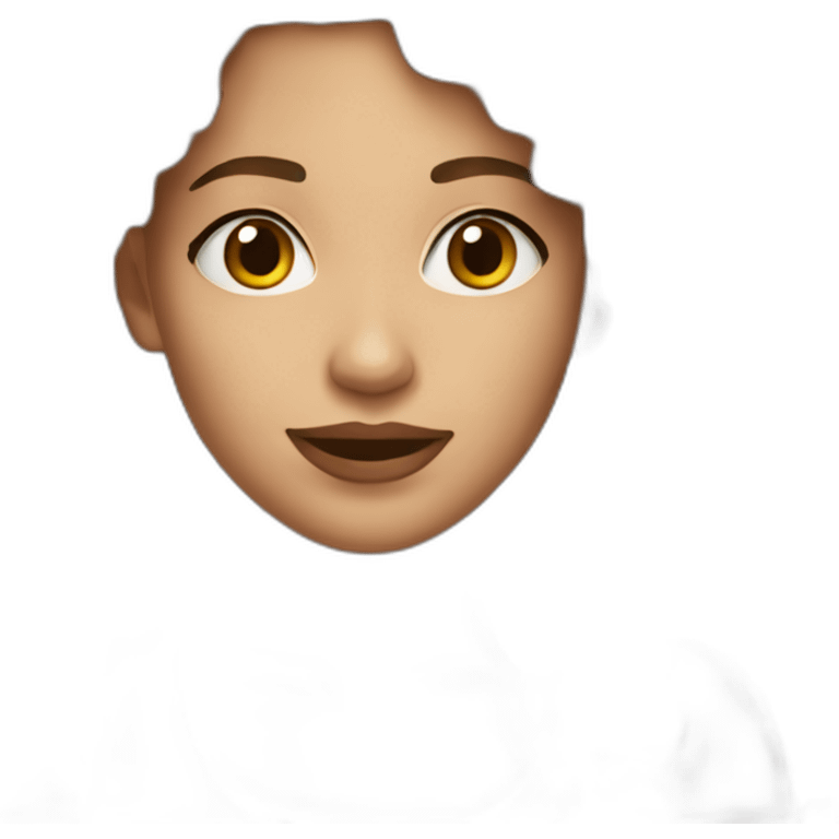 Mélanie Colléou brown hair emoji