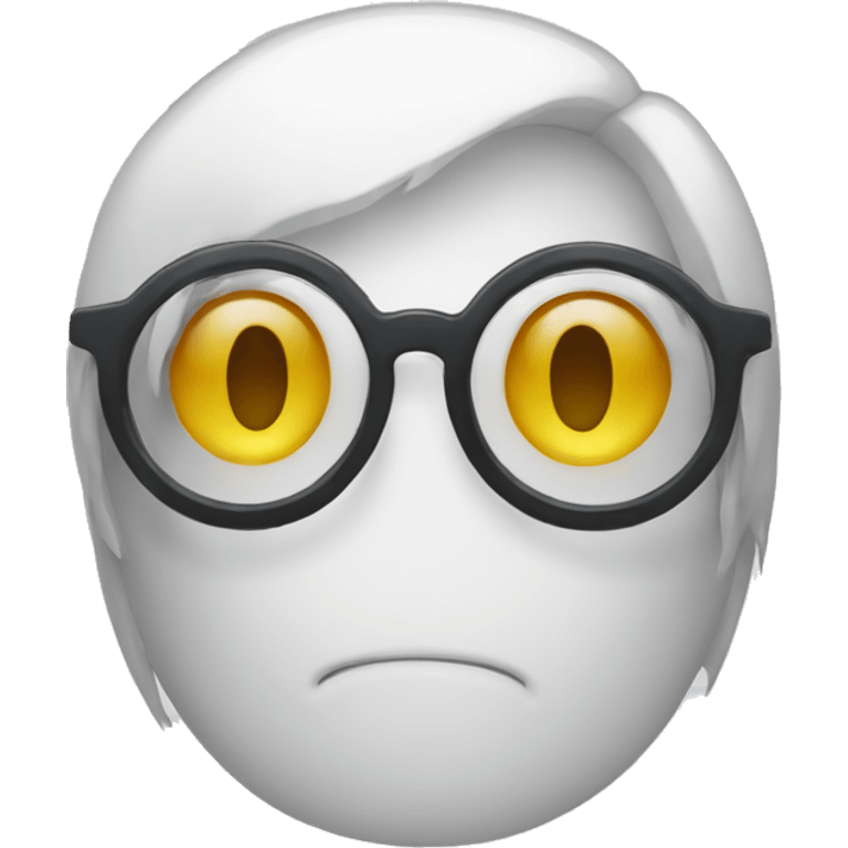 Fantasma con lentes emoji