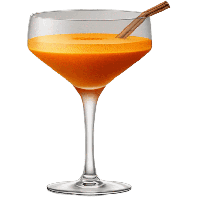 Pumpkin cocktail emoji