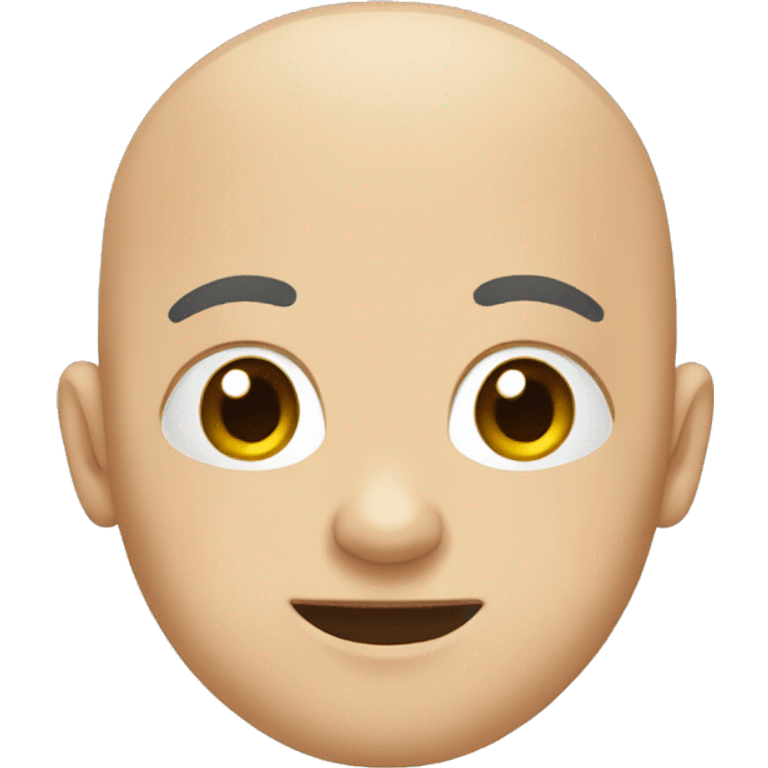 bald with a bow emoji