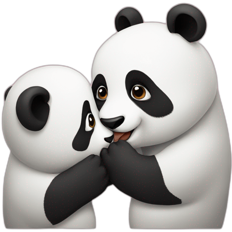 Panda kiss emoji