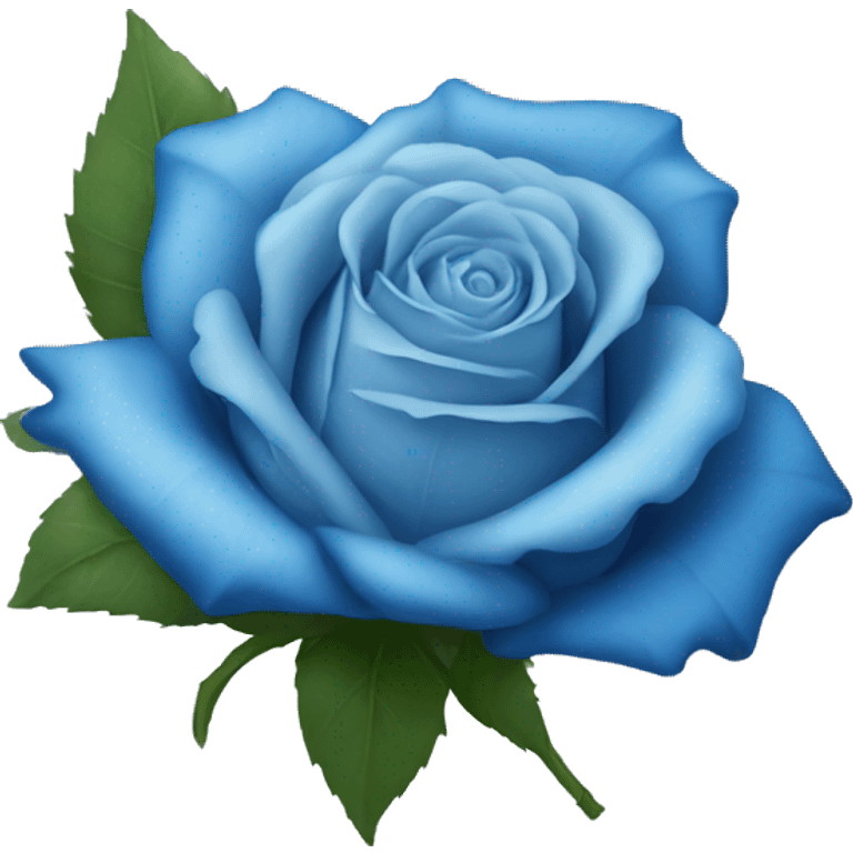 Blue rose emoji