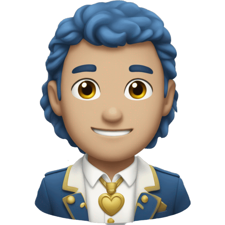 Corazon azul marino emoji