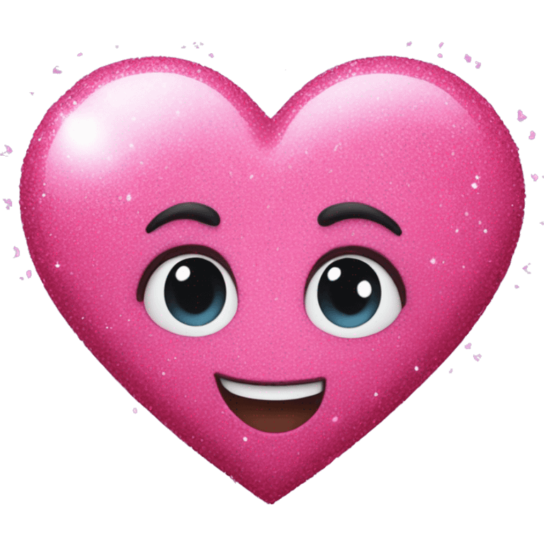 pink heart with glitter emoji