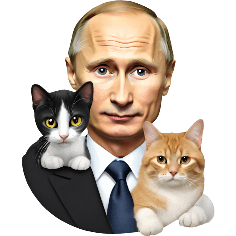 Vladimir putin with a cat emoji