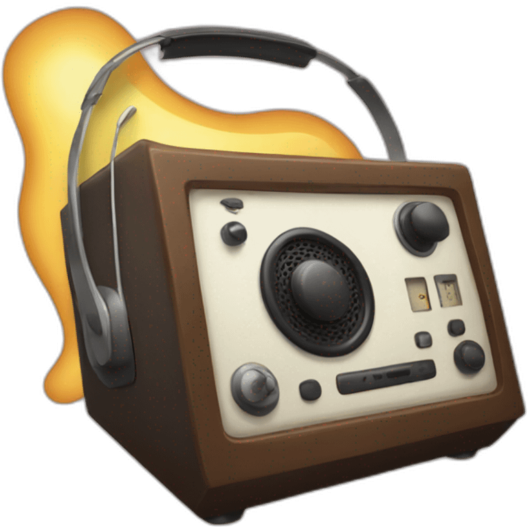 strike through radio emoji