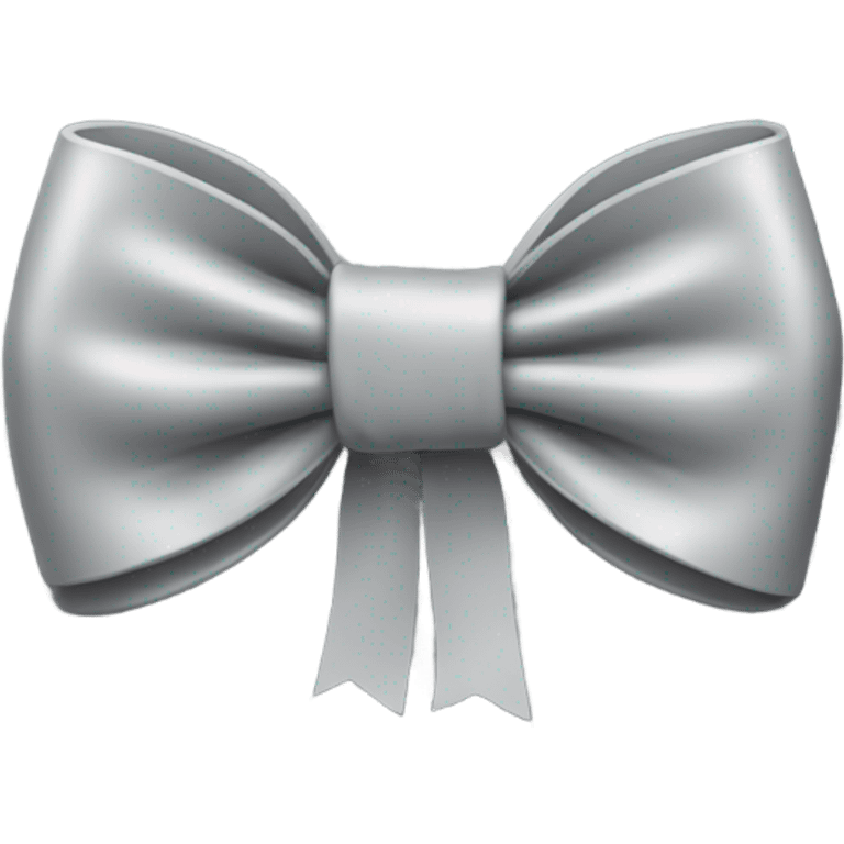 Gray bow emoji