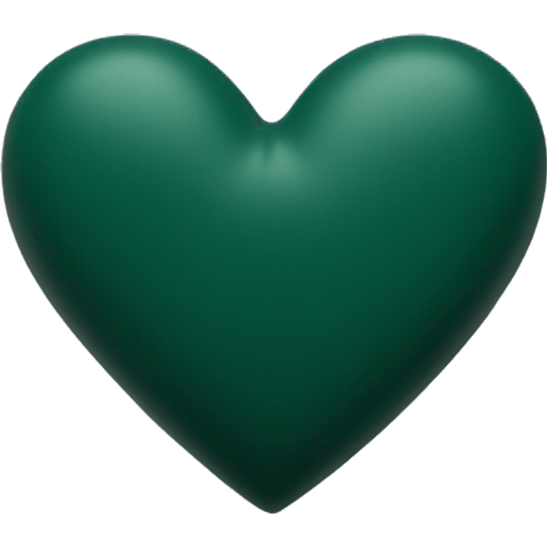 dark green matte heart emoji