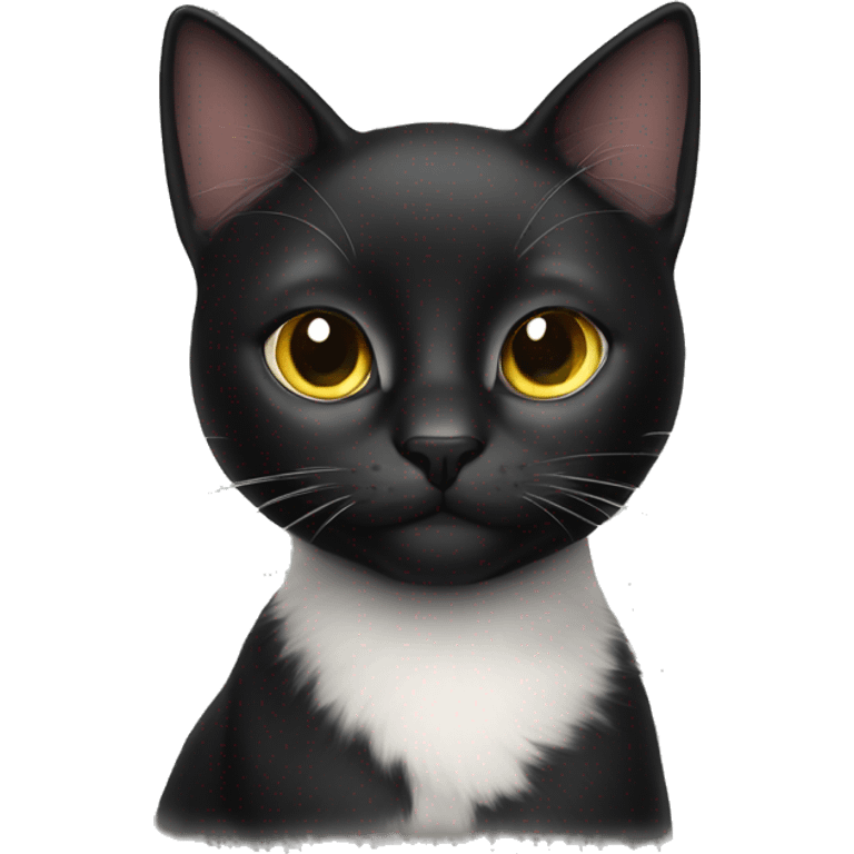 beautiful black cat emoji