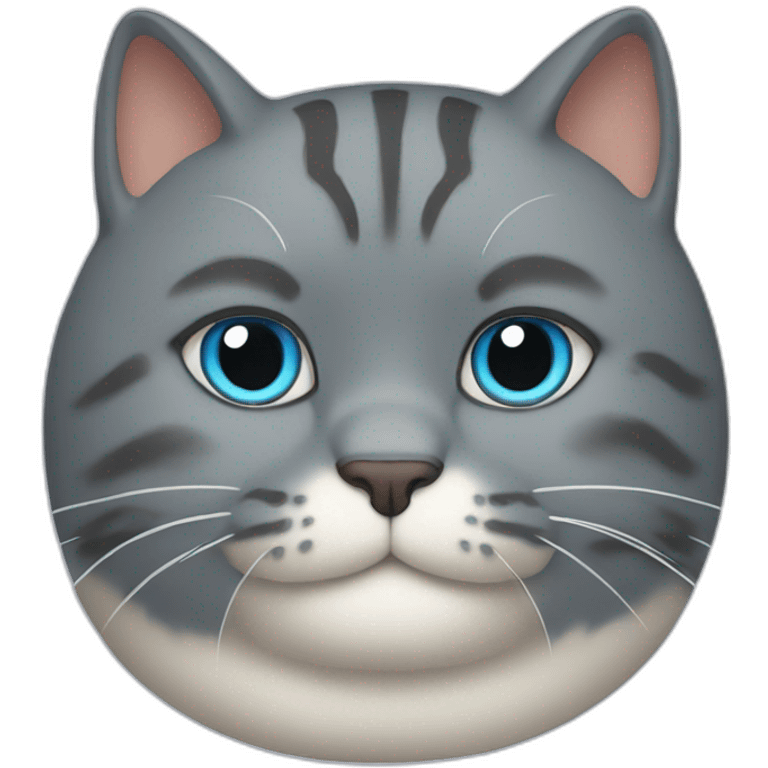 blue fat cat emoji