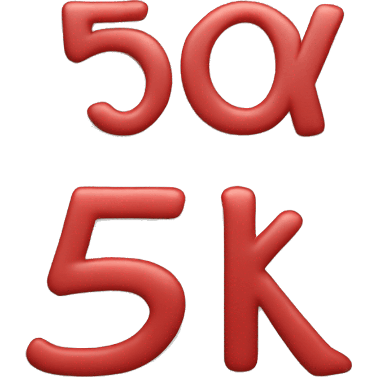 Red text "5k" emoji