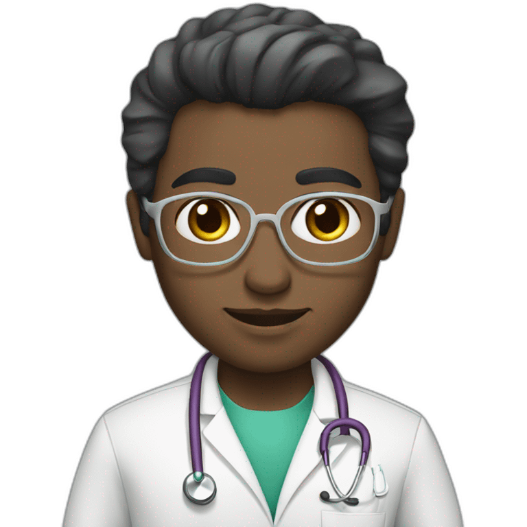 Doctor from KSA has a White skin emoji