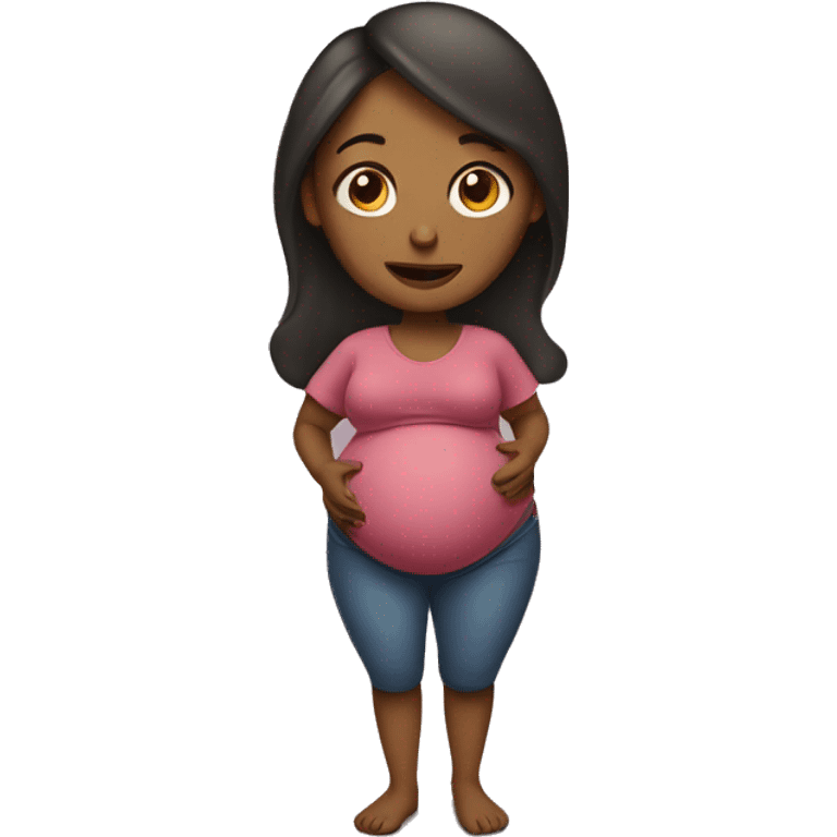 a pregnant woman  emoji