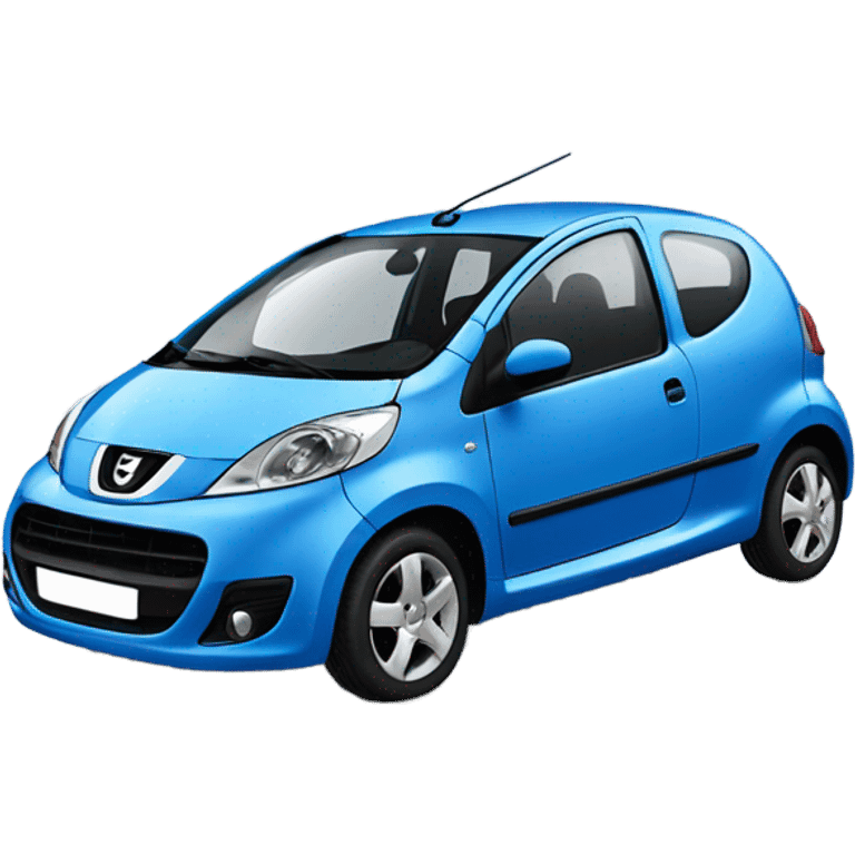 Blue Peugeot 107 emoji