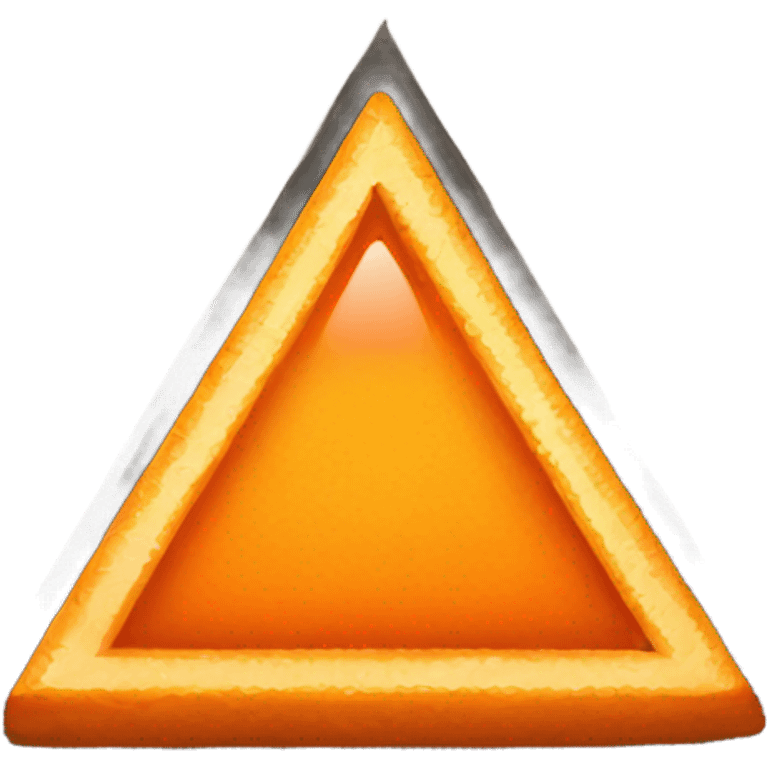 orange tesla triangle emoji