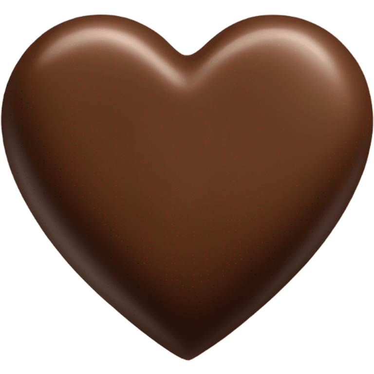 Light chocolate heart emoji