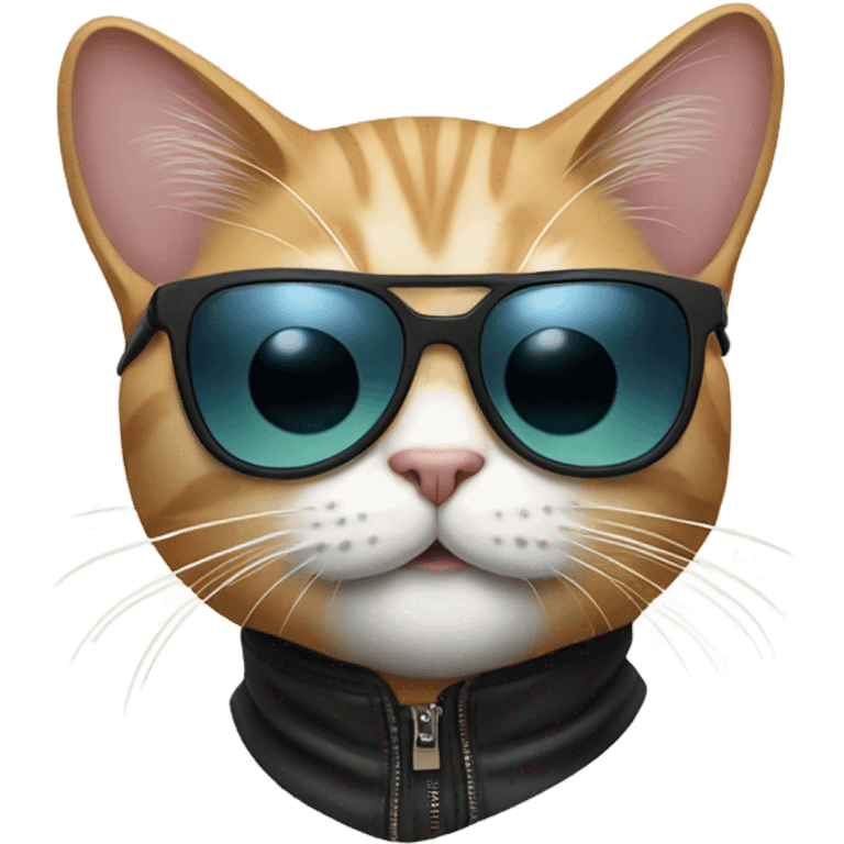 Cat with sunglasses emoji