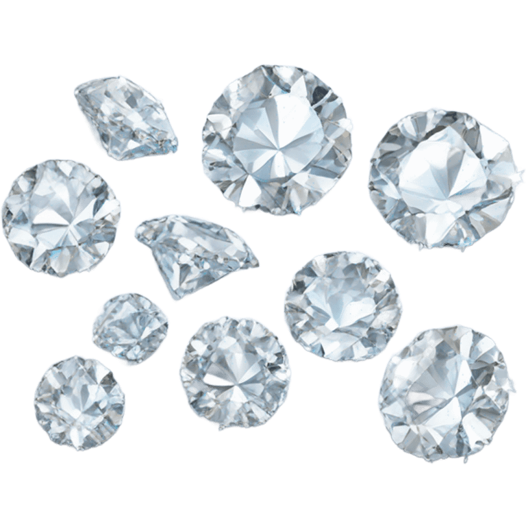 a bunch of diamonds emoji