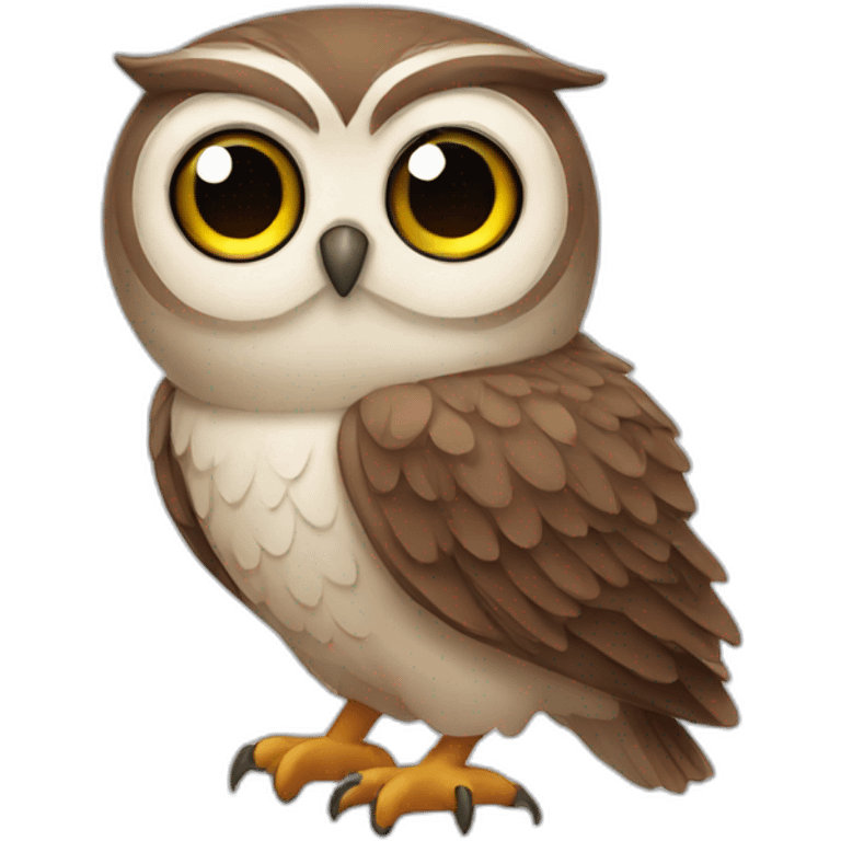 Cute owl emoji