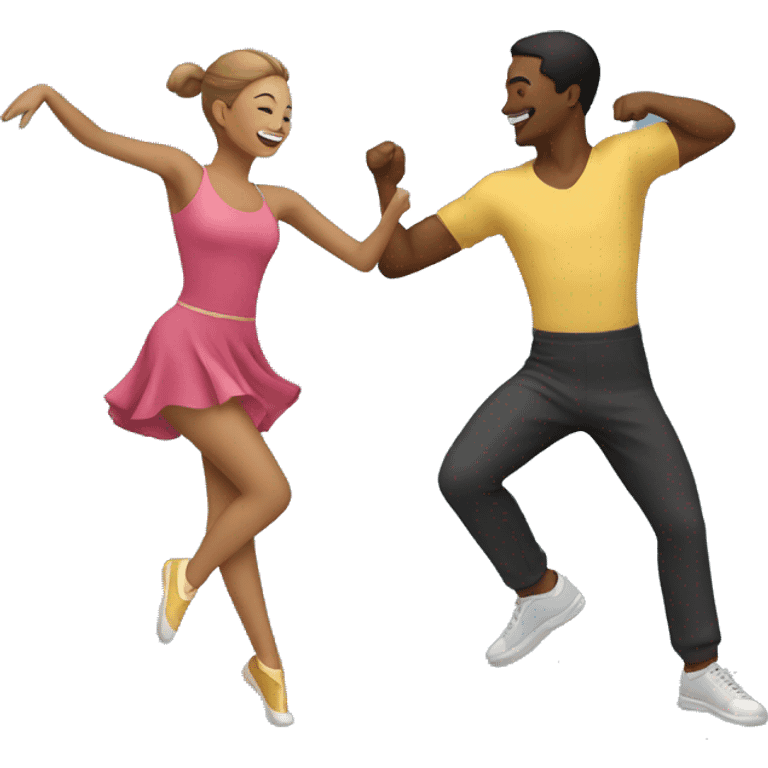 Deux personnes en train de danser emoji