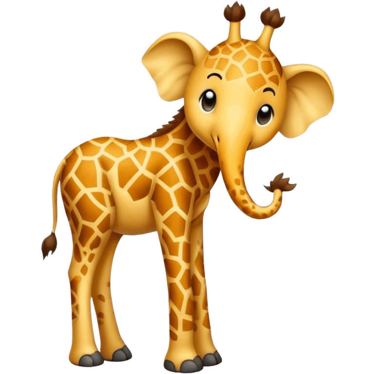 Half giraffe half elephant  emoji