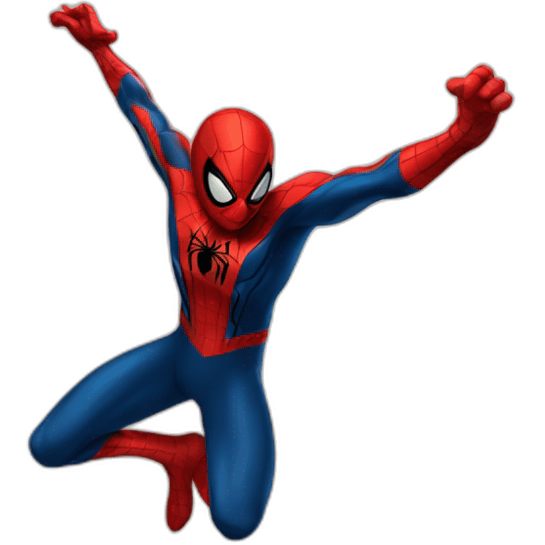 Spider-man jumping emoji