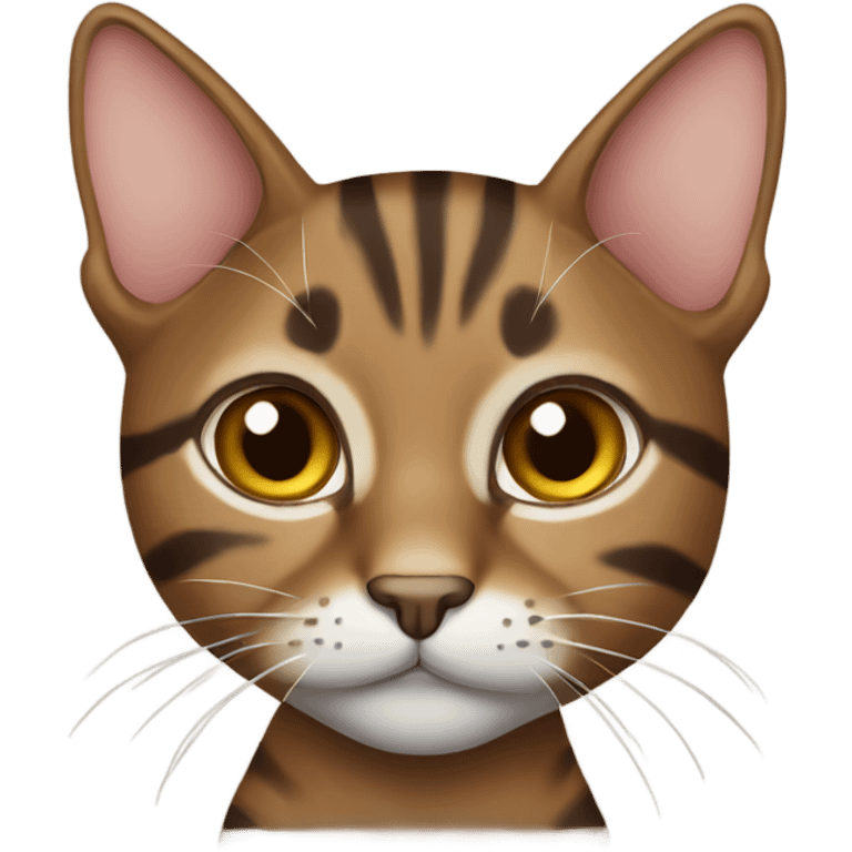 Brown tabby cat emoji