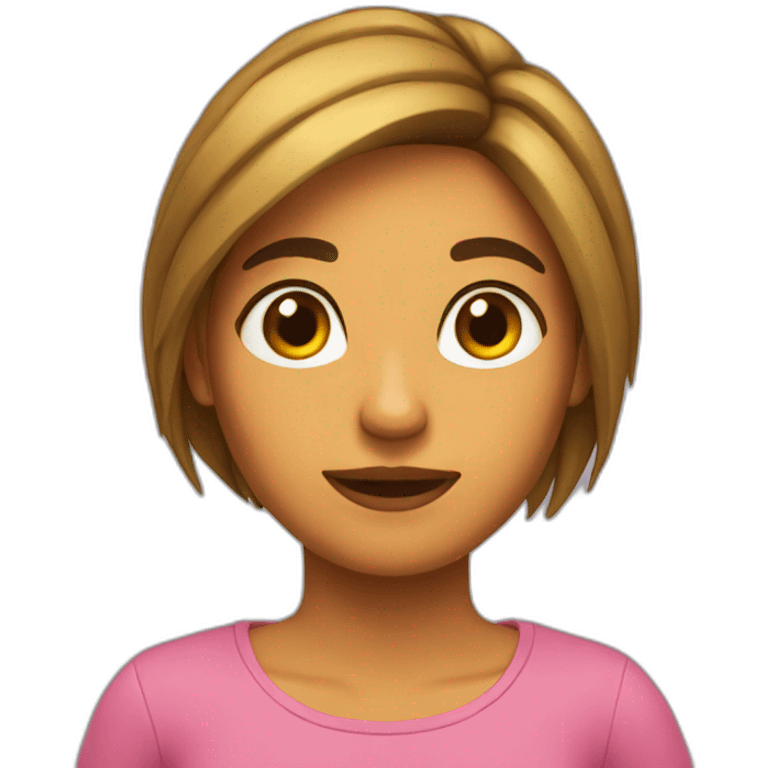 Chica arrodillada emoji