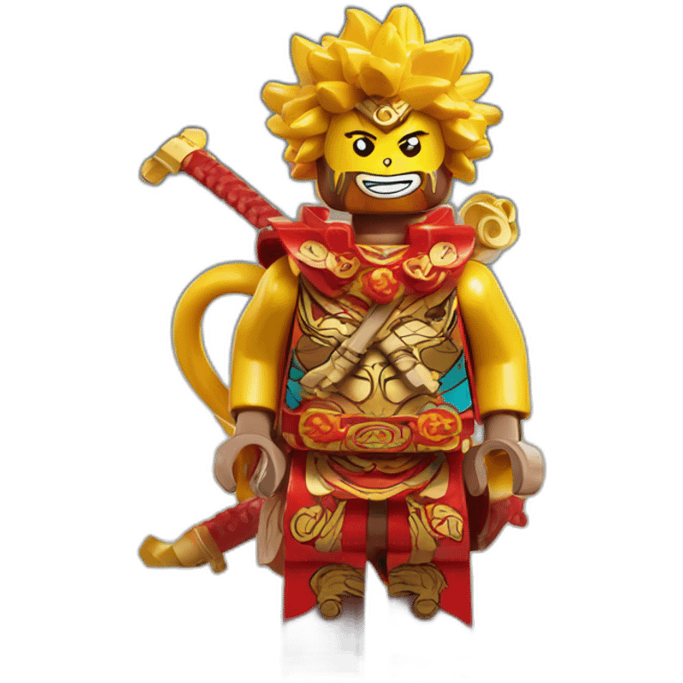 Sun Wukong looking at the sun-Lego Monkie kid emoji