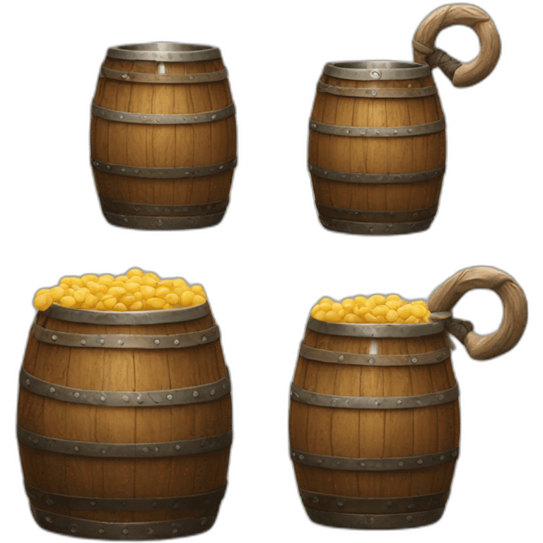 Viking boit une bière emoji