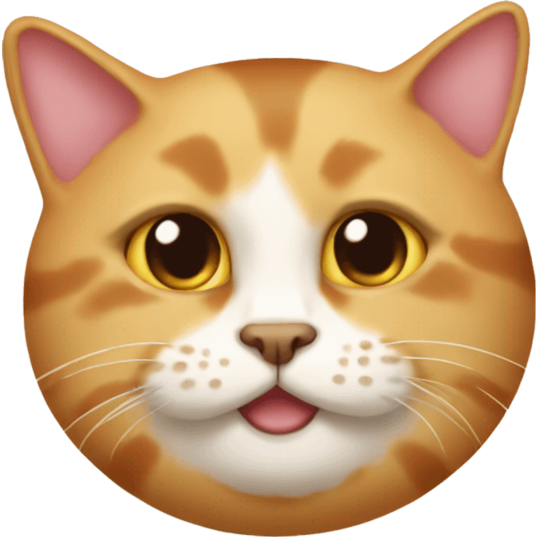 A pancake face cat emoji