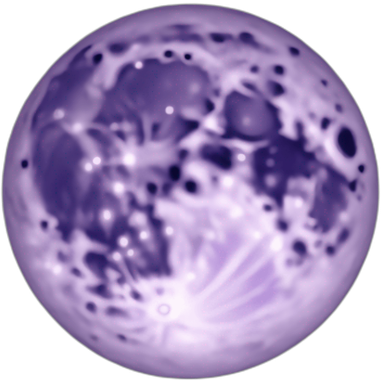 Light purple moon emoji