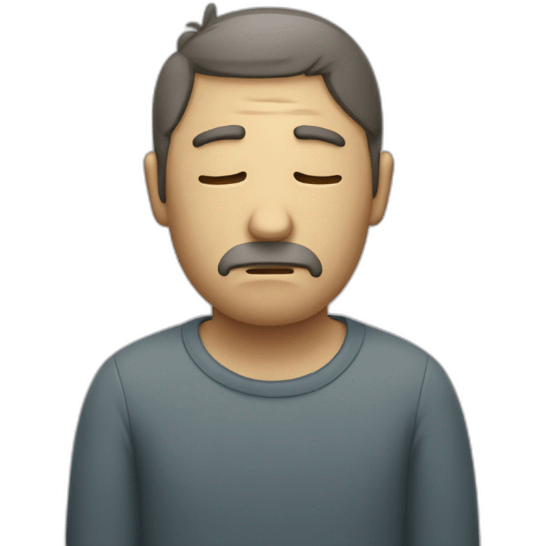 depressed alcoholic man emoji