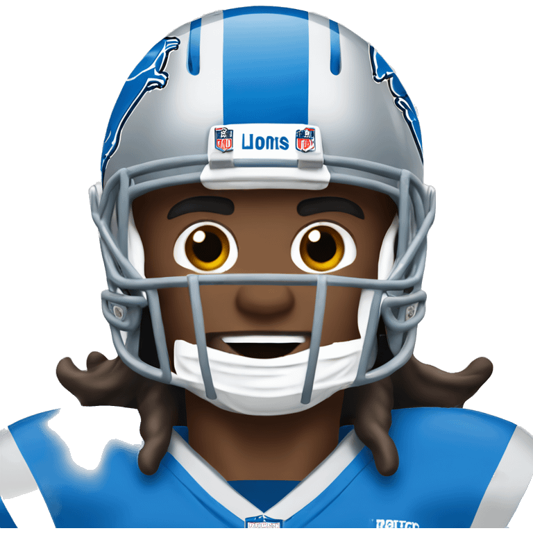 detroit lions football player emoji