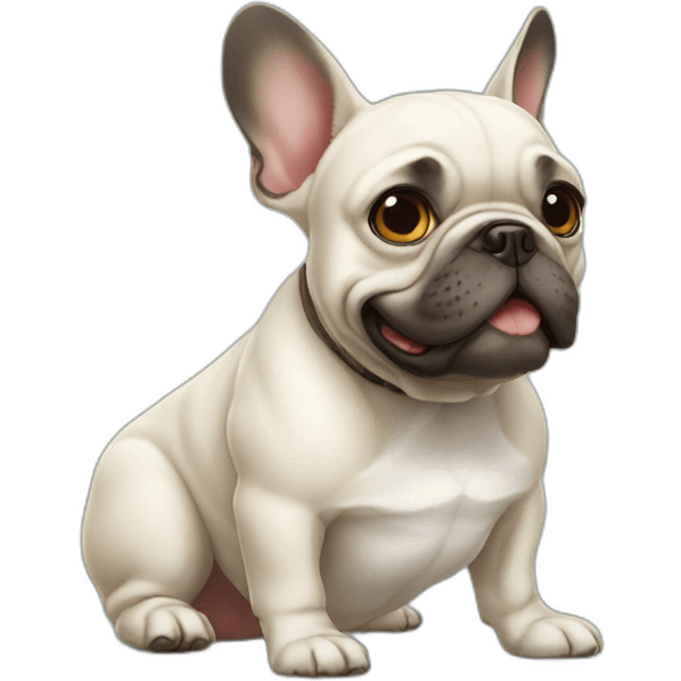 french bulldog old emoji