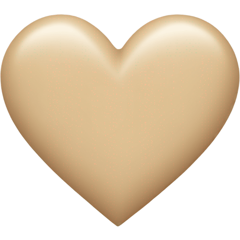 Beige heart  emoji