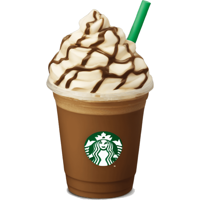 Starbucks chocolate caramel Frappuccino  emoji