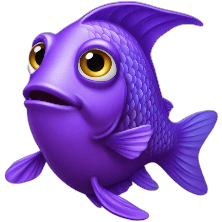 Poisson violet emoji