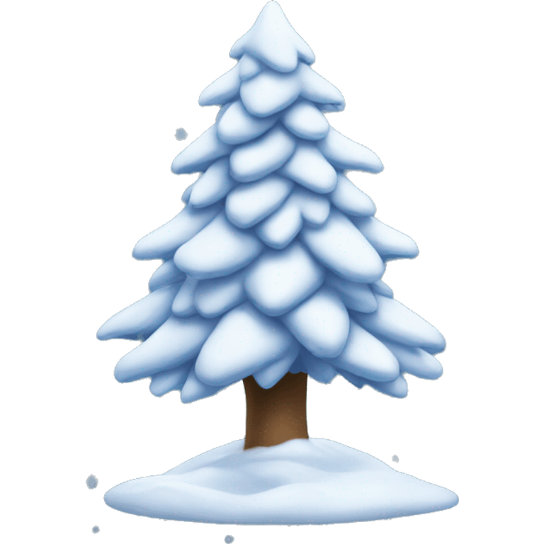 Snow Christmas tree  emoji