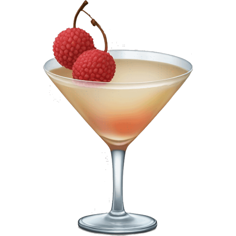 Lychee martini  emoji