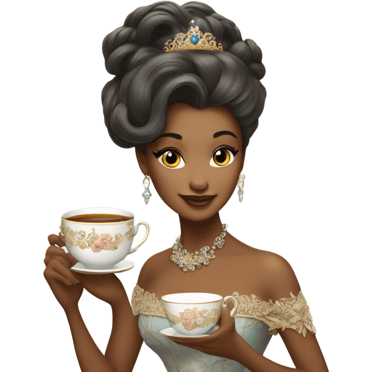 tea drinking princess  emoji